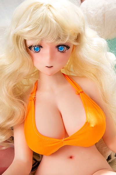 85cm mini big booty love doll from Qita brand with blonde hair